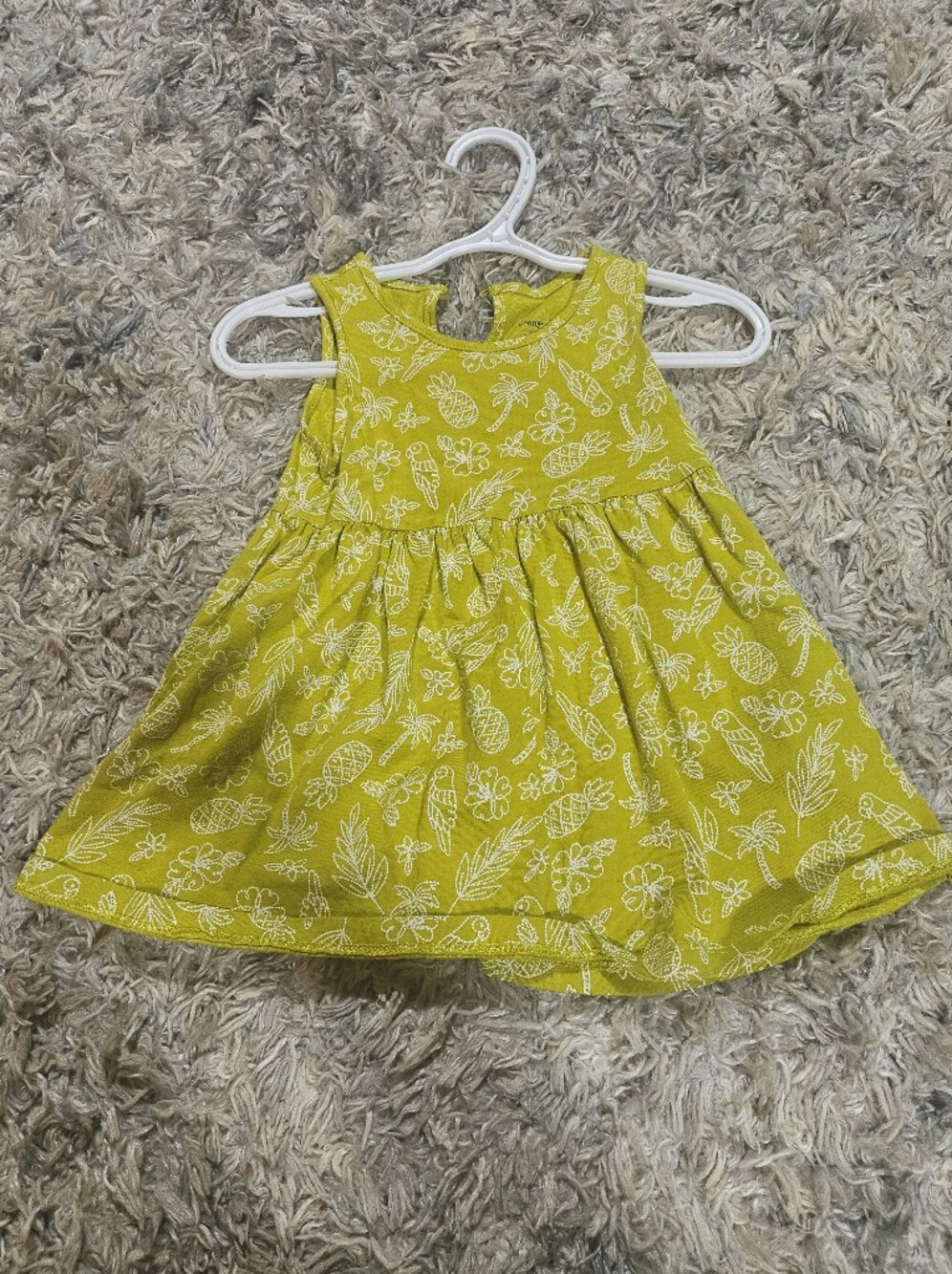 2/20$ Girls' Yellow Tropical Print Sundress
